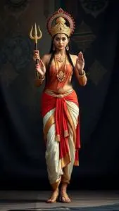 Goddess Parvati Costume face swap