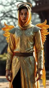 Gilded Angel Costume face swap
