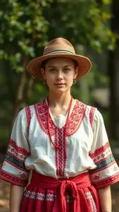 Hungarian Traditional Outfit face swap