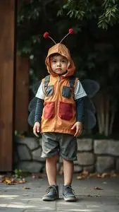 Hungry Fly Trap Costume Toddler face swap