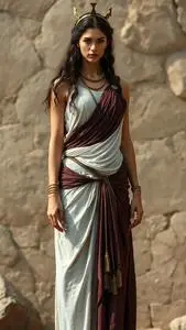 Greek Goddess Nyx Costume face swap