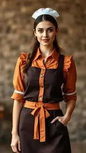 Jenna Waitress Costume face swap