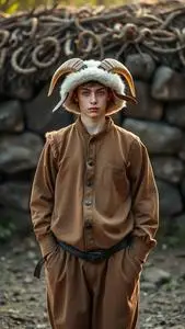 Lonely Goatherd Costume face swap