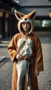 Kitsune Costume face swap