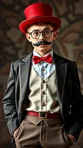 Monopoly Boy Fancy Dress face swap