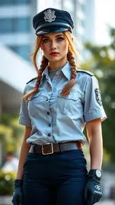Officer Jenny Outfit Costume face swap