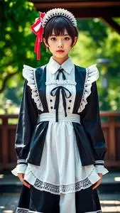 Mashu Maid Costume face swap