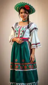 Mexican Fancy Dress Female face swap