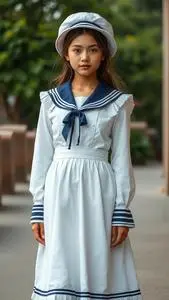 Nautical Fancy Dress Girl Face Swap