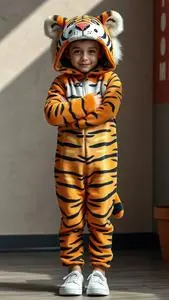 Premium Kid Tiger Costume face swap