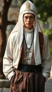 Priest Costume Accessories face swap