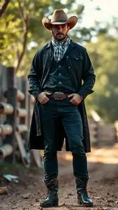 Showdown Cowboy Man Costume face swap
