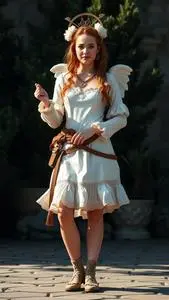 Sierra Furtado Cupid Costume face swap