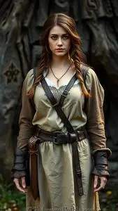 Renaissance Huntress Outfit face swap