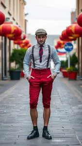 Retro Theme Party Dress Male Fancy Dress Face Swap