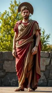 Roman Statue Costume face swap