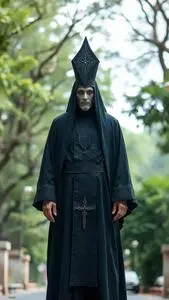 Satanic Priest Costume face swap