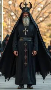 Satanic Priest Costume face swap