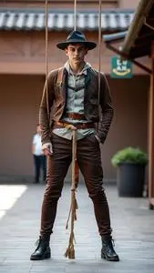 Tight Rope Walker Costume face swap