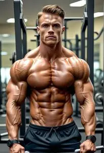 Bodybuilding Workout face swap