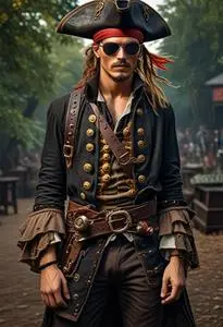 Eye Patch Pirate Costume face swap