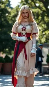 Elizabeth Liones Cosplay Outfit Fancy Dress face swap