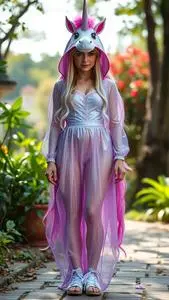Lady Rainicorn Costume Fancy Dress Face Swap
