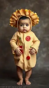 Newborn Taco Costume Fancy Dress face swap
