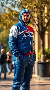 Pepsi Man Suit Costume face swap