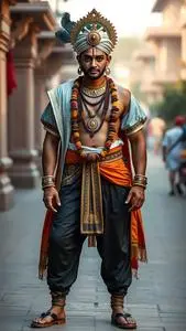 Shree Krishna Male Costume face swap