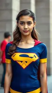 Super Girl Costume face swap