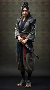 Katana Costume face swap