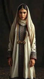 Afghani Kurta Woman Costume face swap