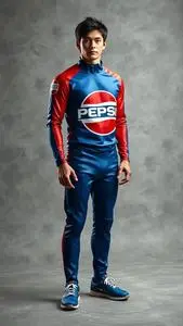 Pepsi Man Costume face swap