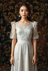 Lovely Dress Woman face swap