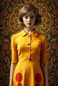 1960s Mod Dress face swap