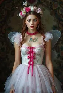 green emerald velvet dress Christmas Fairy Costume main image 0