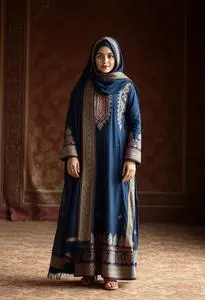 Afghani Pathani Suit Woman face swap