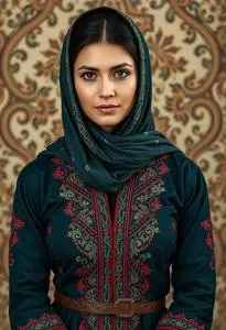 Afghani Suit Woman face swap