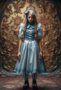 knee length dresses for ladies Storybook Alice Costume main image 1