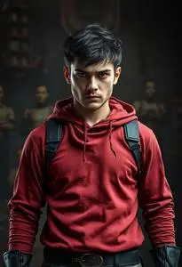 Angry Hero Clothing face swap