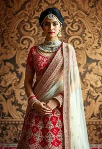 Anita Dongre Lehenga face swap