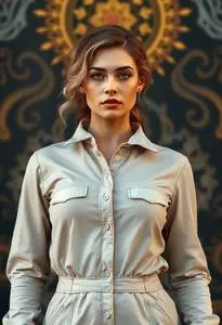 April Neil Jumpsuit face swap