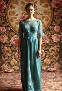 April Wedding Guest Dress face swap