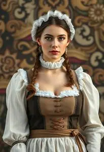 Bavarian Fancy Dress Woman Face Swap