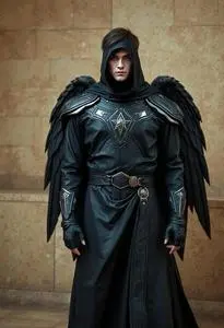 Black Angel Costume Male face swap
