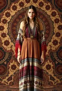 slim fit dress slacks Blue Peasant Dress Button down off shoulder boho festival mini sundress M main image 1