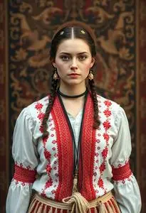 Bulgarian Traditional Outfit face swap