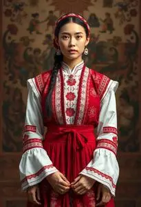 Canadian Traditional Dress face swap