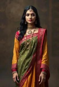 Chaniya Choli Western face swap